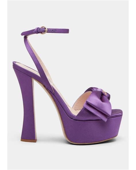 miu miu purple ankle strap heels